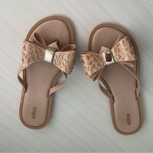 Melissa Women's Blush Sandals with Gold Accents